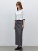 Atelier Nine Belted Stripe Long Skirt S (Sk-5090)