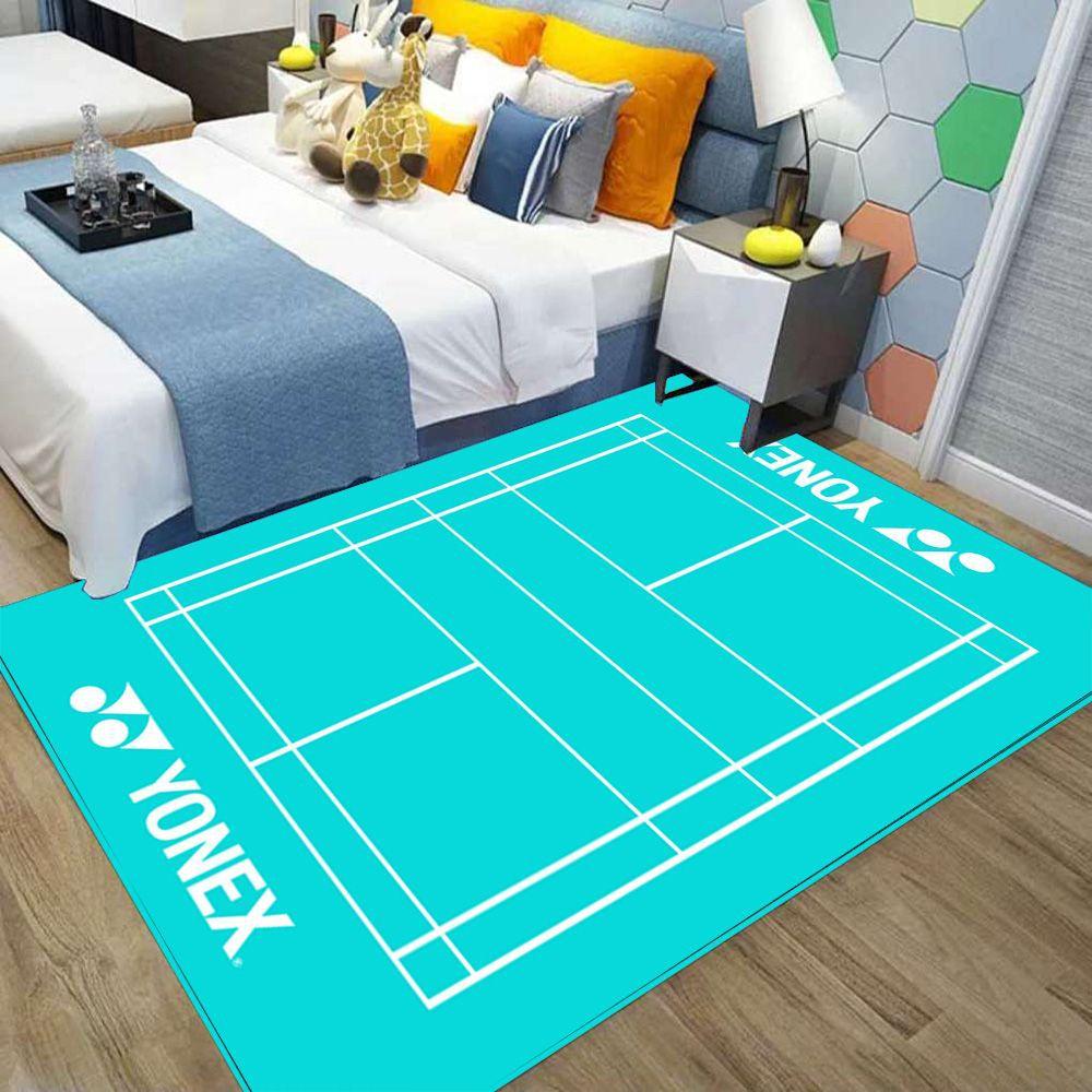 1pcs Multi-color Badminton Sports Carpet Bedside Nonslip Rug Living Room Decor Lounge Sofa Area Rug Sports Lover Kid's Gift