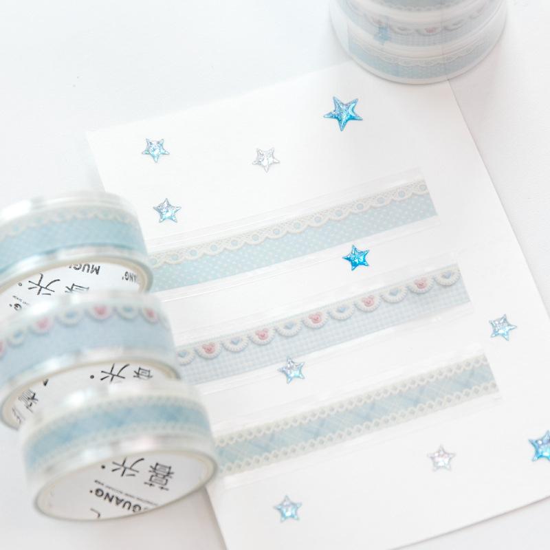 Floral Dreamweave Series Vintage Lace Flower Landscape PET Tape Creative DIY Journal Material Collage Stationery
