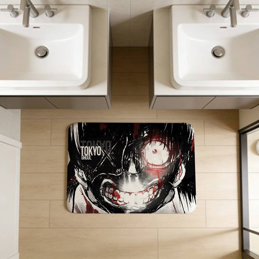 Tokyo Ghoul Anime Room Mats Retro Multiple Choice Living Room Kitchen Rug Non-Slip Welcome Rug