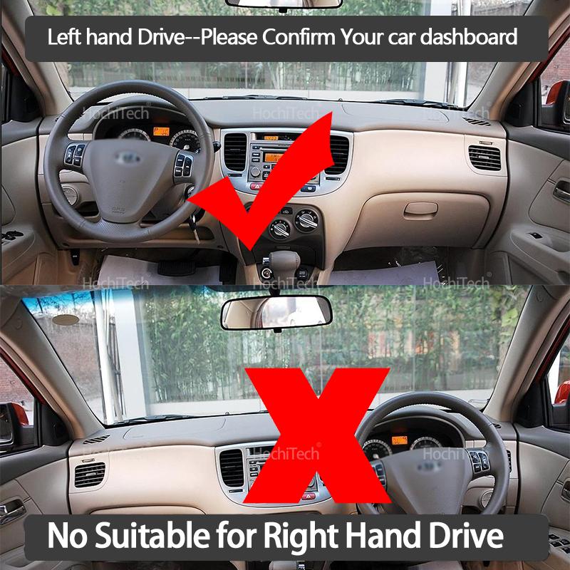 For KIA RIO 2 2005-2009 New Pride Rio5 RIO2 High Quality Dashboard Mat Dashmat Cover Pad Sunshade Carpet Accessories