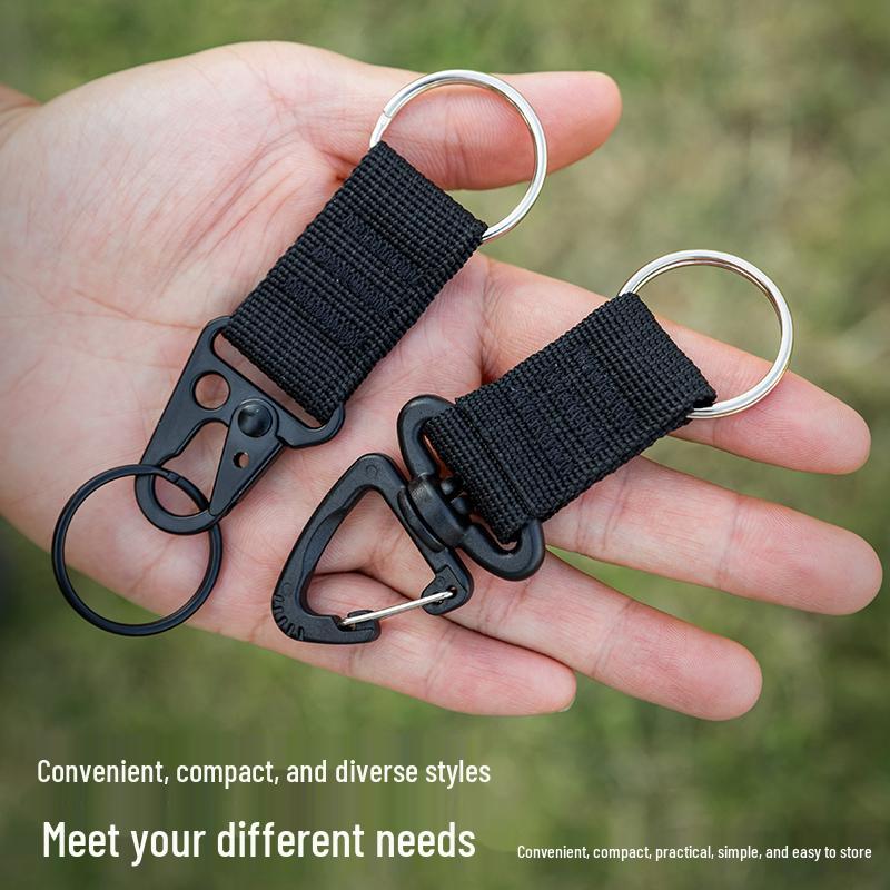 Multipurpose Rotating Key Hook for Outdoor Mountaineering Backpacks and Tactical Belts