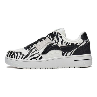 Li Ning Tian Ji Graffiti Lässige Vielseitige Dicksohlige Sneaker Rutschfest Abriebfest Atmungsaktiv Höhenerhöhend Low-Top Skateschuhe AGCT376-6