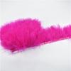 2Meters Colored Fluffy Marabou Feathers Fringe Trim Turkey Black Feather Ribbon Fabric Shawl Clothes Sewing Trimmings Decoration