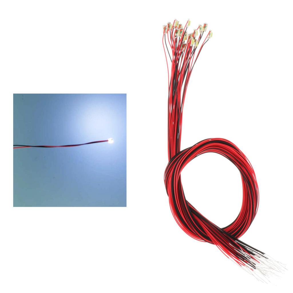 10/20 Stück 0805 Vorverdrahtete SMD LED Leuchtdiode Mikro-Litz Länge 11,8 Zoll Elektronische Komponente Modell Verdrahtete LED-Leuchten