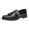 New Platform Tassels Loafers Men Black and White Wedding Party Casual Shoes Formal Business Shoes Slip On Leather Shoes