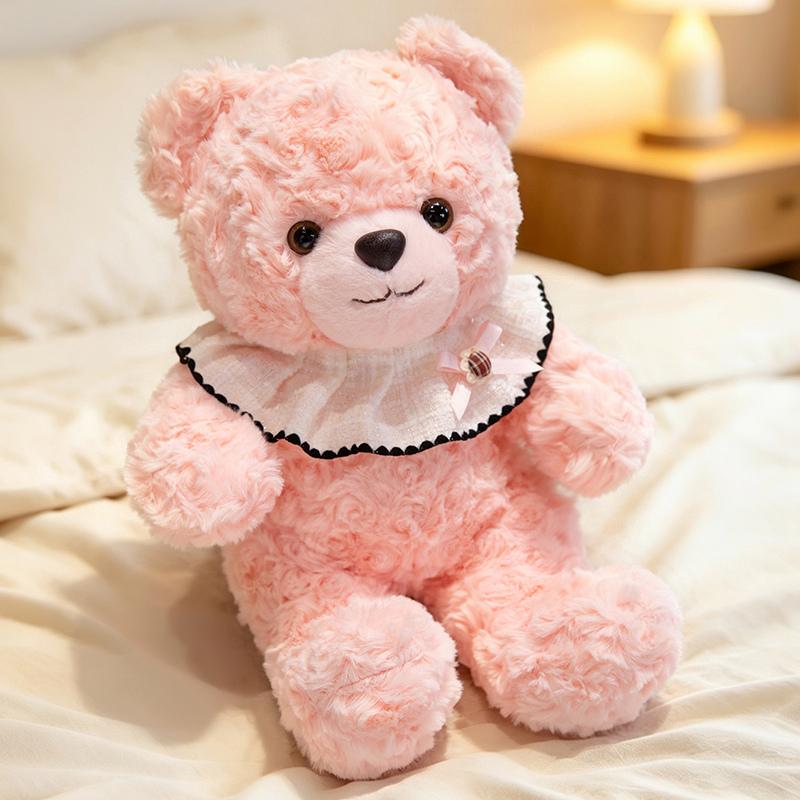Schattige Slabber Teddyberen Gevuld Pluche Speelgoed Beer Dierlijke Pluche Poppen Zachte Beer Valentijnsdag Cadeaus Kinder Verjaardag Huis Decoratie Feest 29cm beige