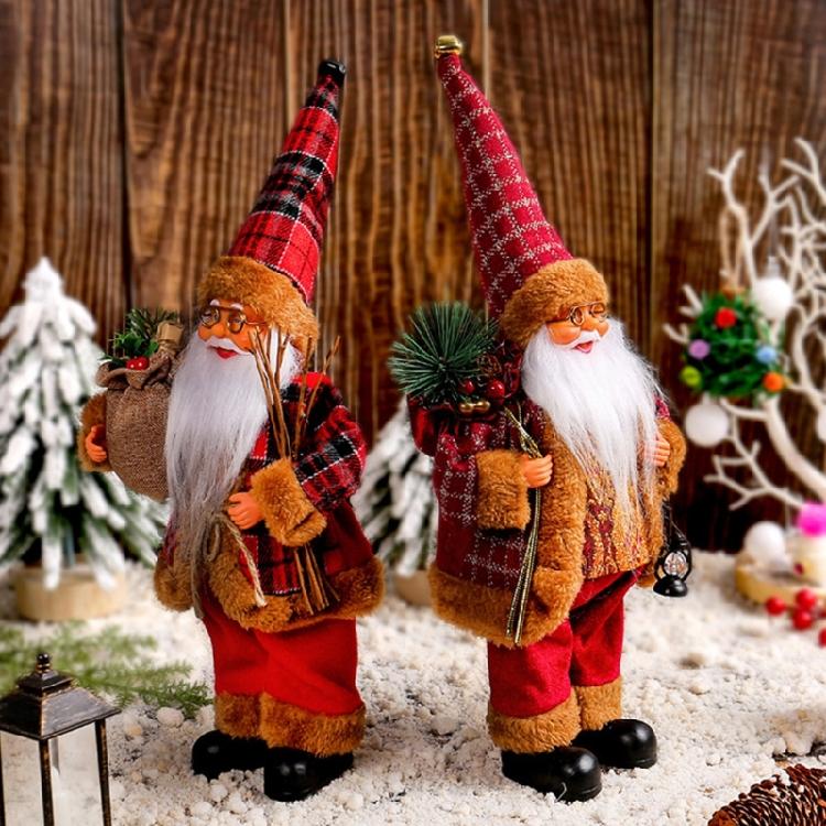 Fashionable Santa Ornament Figurines Practical Christmas Decoration for Party Supplies and Household Daily Use