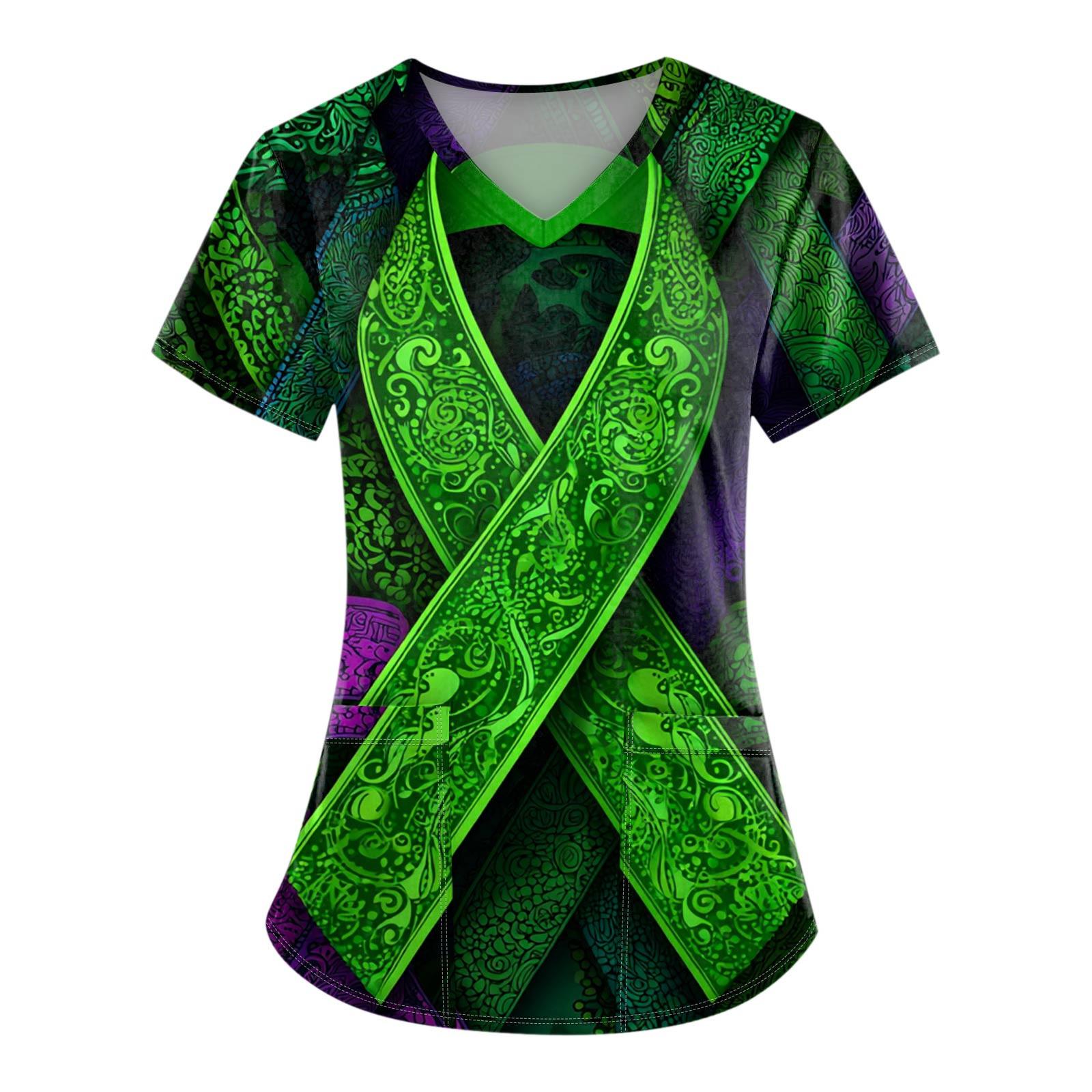 

Женские модные комбинезоны с V-образным вырезом и короткими рукавами, с карманами, с принтованным верхом, одежда L