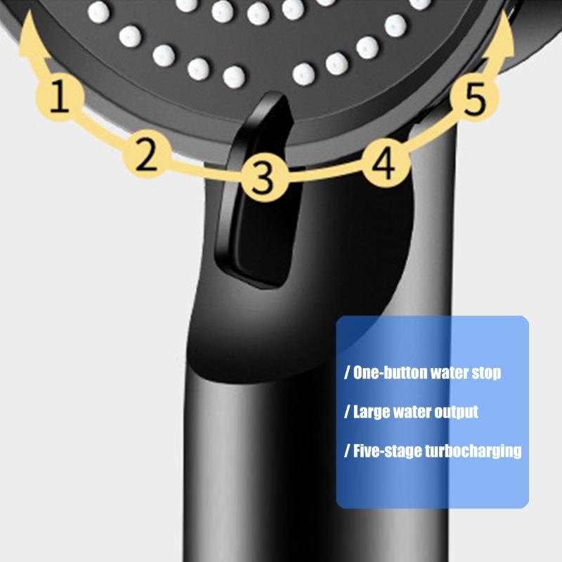 Pressures Boosting Shower Systems Regulable Sprays Models Includes Detachable Hose Nonslip Brackets 5 Filter