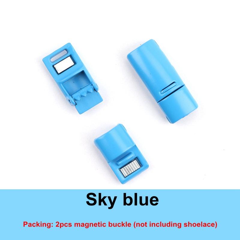 Matte Metal Shoelace Magnetic buckle Shoelaces magnetic Lock 28colors Shoes Accessories Sneaker Kits Metal Laces Buckle