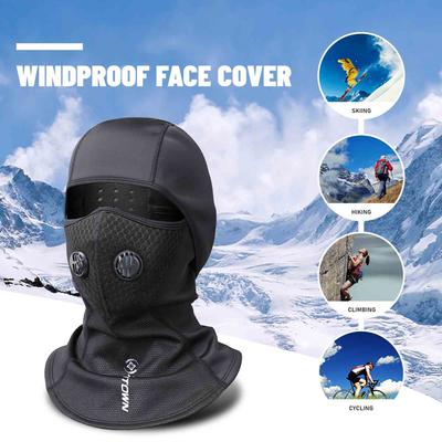 Balaklava Bisiklet Şapkası Termal Yüz Örtüsü Kışın Kayak Snowboard İçin Solunum Valfli