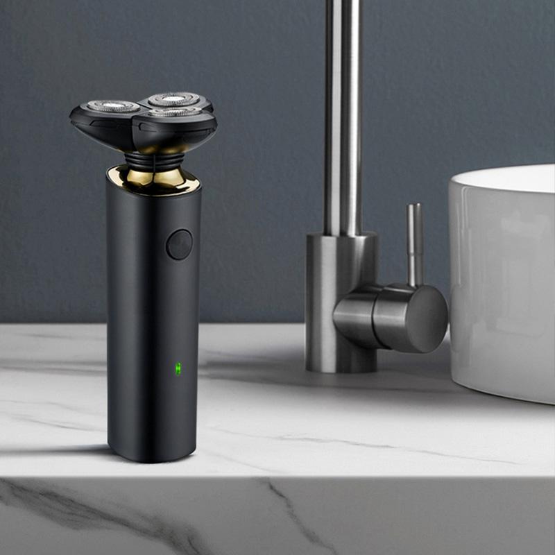 Men's Electric Shaver USB Charging Dual Ring Blade Portable Charging