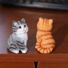 Sitting Cat Pet Model Cute Mini Cat Decoration Creative Cat Ornament  Car Interior Decoration