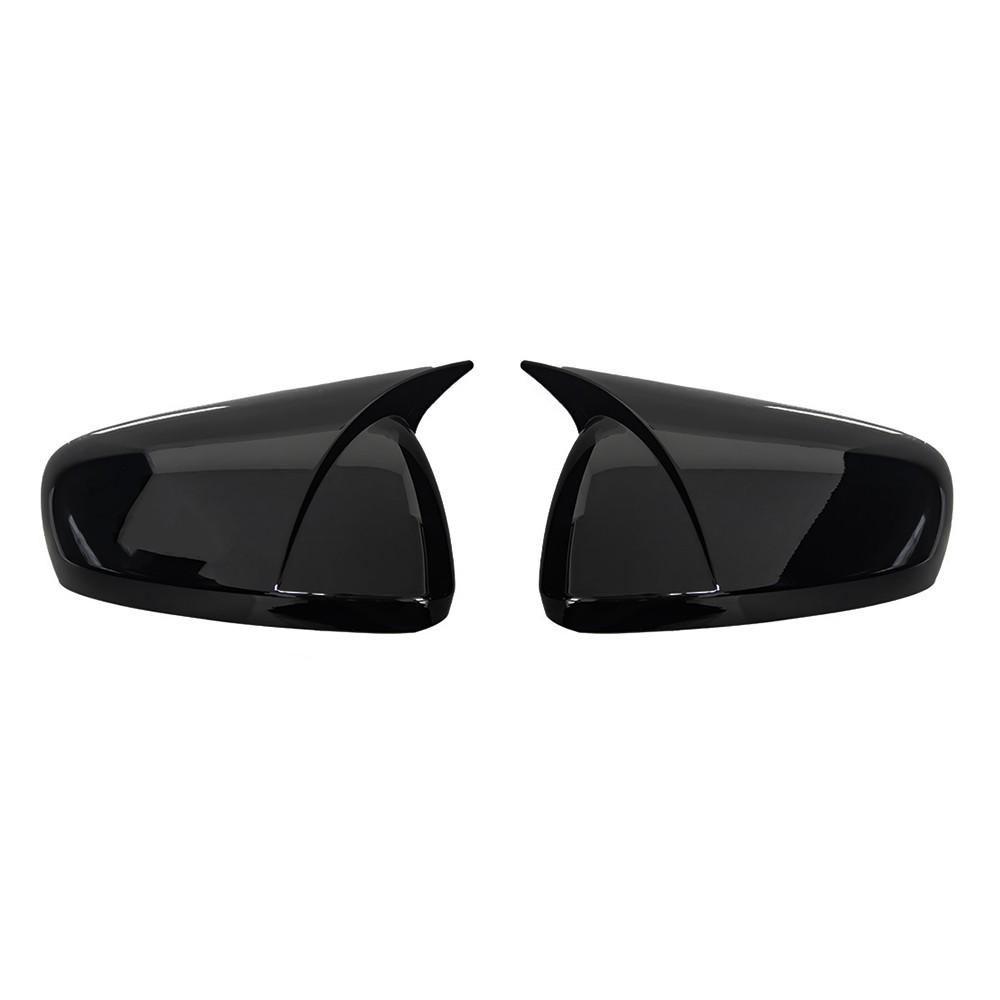 

For Renault Koleos 2016 2017 2018 Car Rearview Side Mirror Cover Wing Cap Exterior Door Shell Trim ABS Accessories Gloss Black