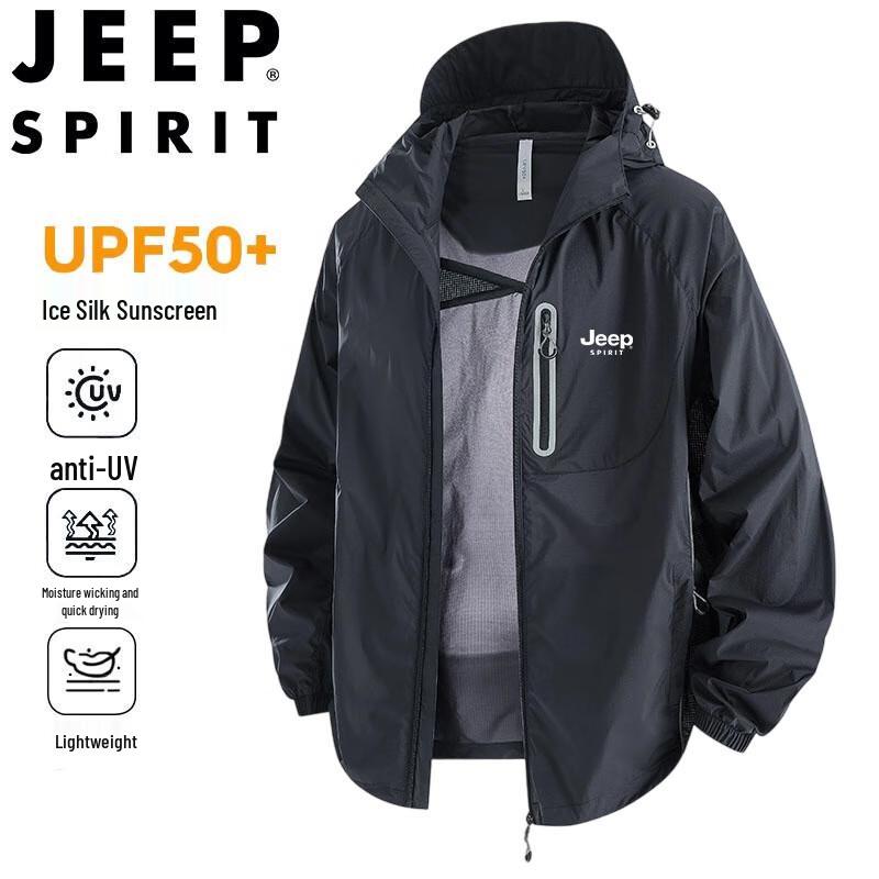 JEEP SPIRIT Men s Hooded Sun Protection Jacket XL