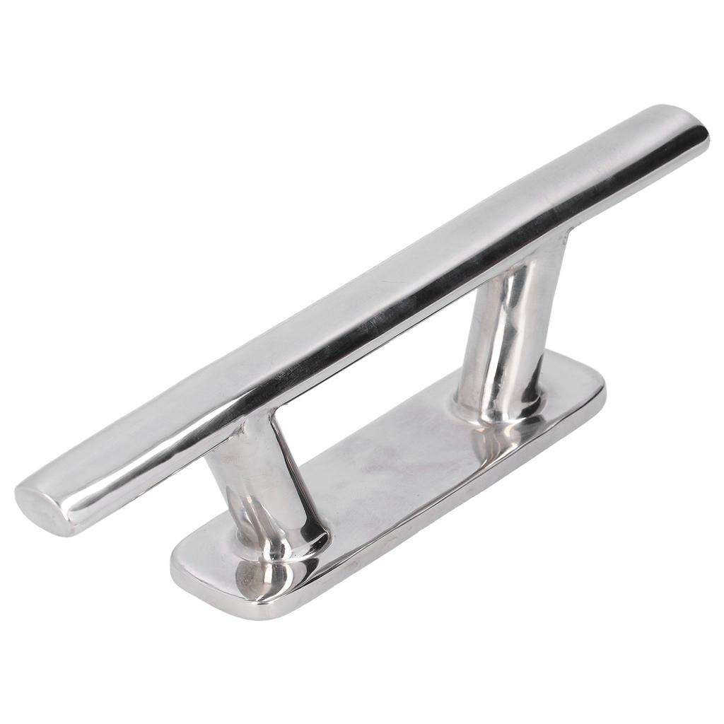 200mm 8in Stainless Steel Mooring Cleat Elliptical Tube Type Dock Deck Rope for Boat Yacht RV