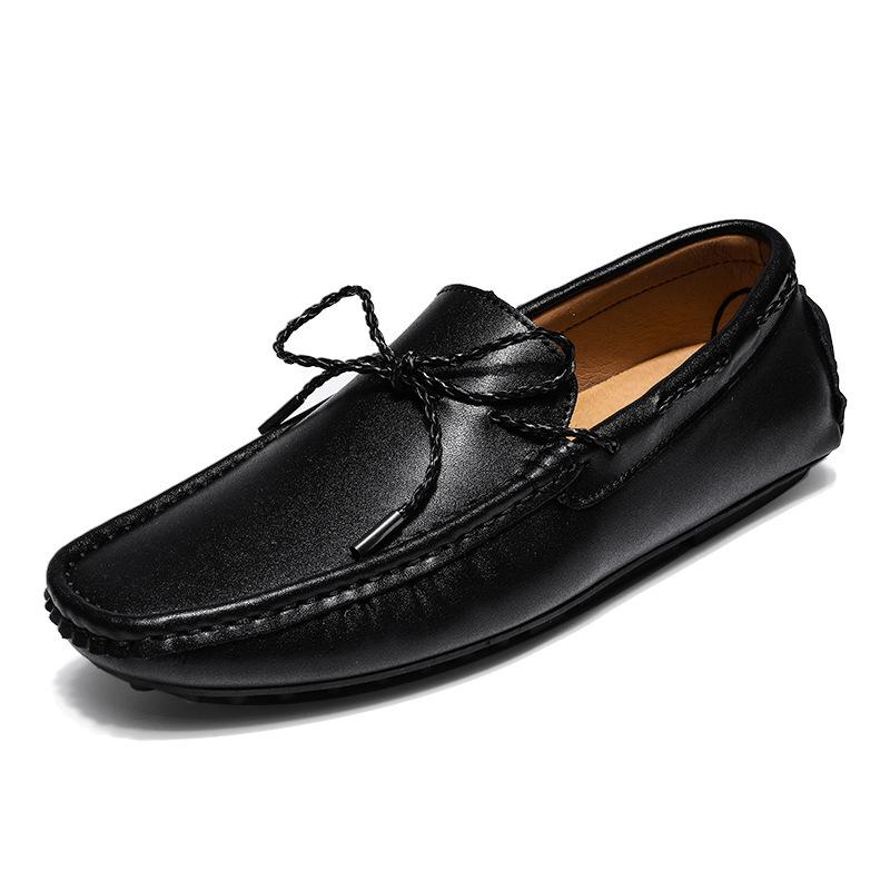 

Large size 2025 spring new men s shoes fashion casual shoes trendy Doudou shoes one pedal driving shoes loafers 48