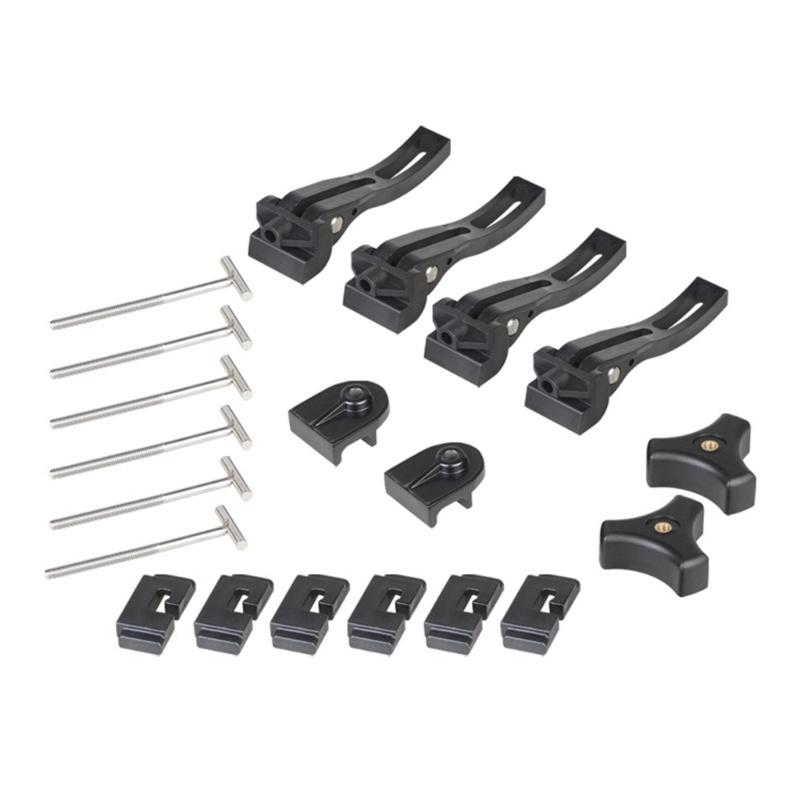 Universal Replacement Part for Hard Tri-fold Tonneau Cover Include T-Bolt, Rear Clamp, Front Clamp Pickup Accessories