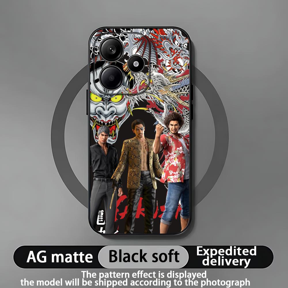 Yakuza Kiwami 3 Dark Ties Phone Case For Xiaomi Redmi Note 14 13 12 11 Pro Plus S 5G 4G Soft Black Phone Cover
