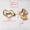 European Design Stainless Steel Irregular Brooch: Adjustable Scarf, Sweater, and Suit Lapel Pin.