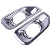 Car Chrome Front Fog Lamp Light Trim Cover Fit For Jeep Wrangler JL 2018-