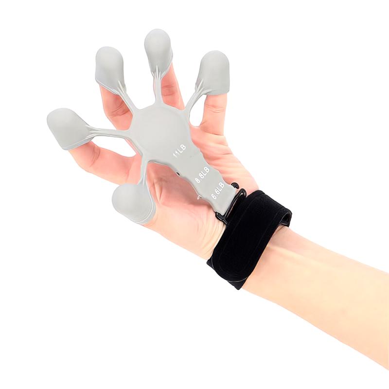 Silikonowy uchwyt na palce Wzmacniacz Ćwiczenia Rehabilitacyjne Dłoni Wzmacniacz z Regulowaną Intensywnością