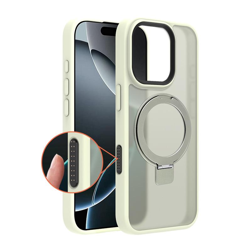 Applicable iPhone 17Pro Magnetic Bracket Ai Smart Button Mobile Phone Case Touch Apple 16 Skin Sensing Case Anti-fouling