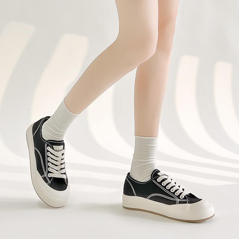 Augustine espadrilles women's new leisure basic models in summer 2025 lightweight little white shoes thick baseplate shoes tide