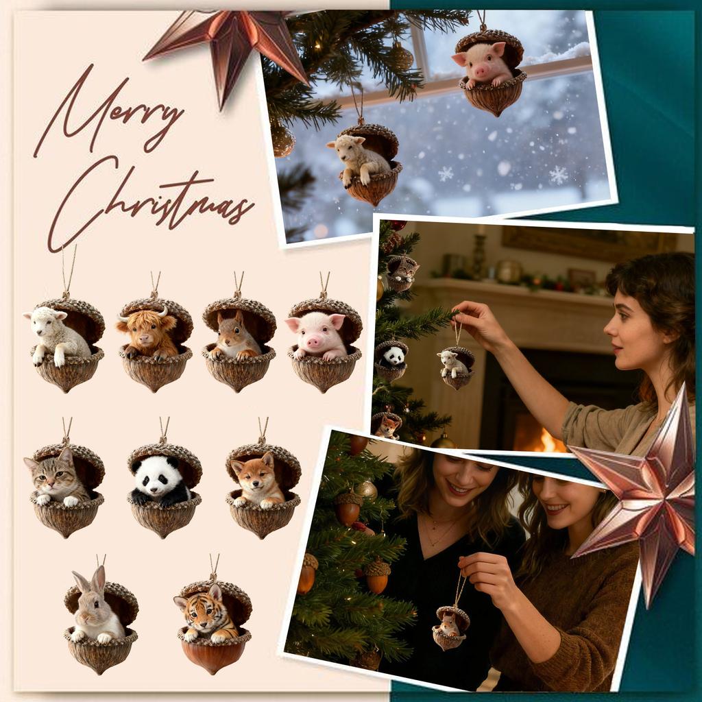 2D Acrylic Sleeping Keychain Cute Cartoon Bag Charm Hanging Ornament Gift For