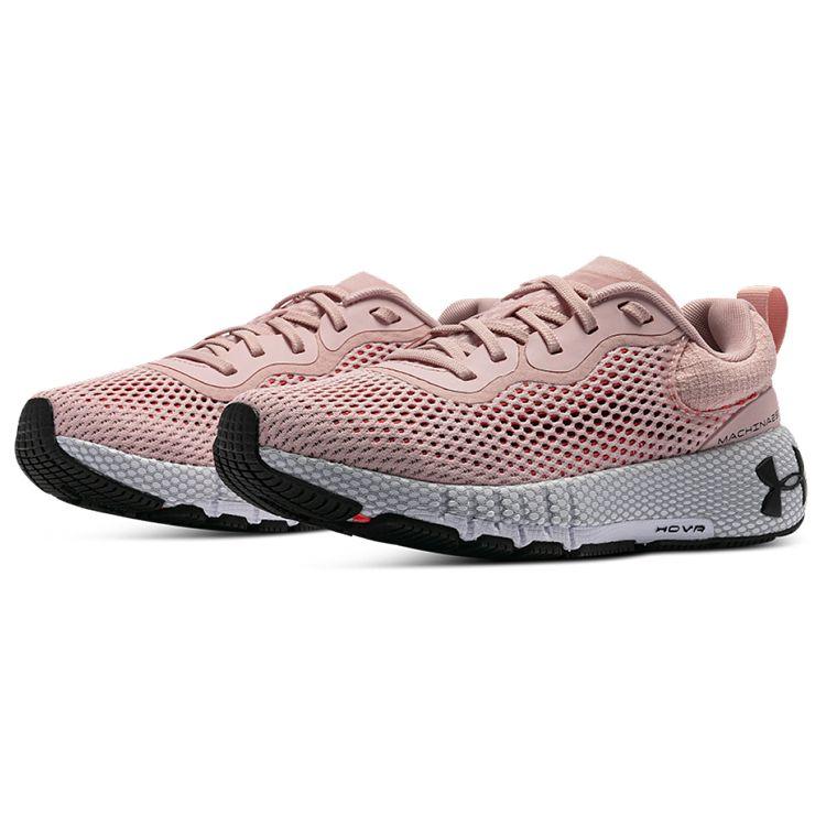 Under Armour HOVR Machina 2 Fabric SE Retro Sportliche Low-Top Lifestyle-Schuhe Damen Sneaker Rosa 3024741-601
