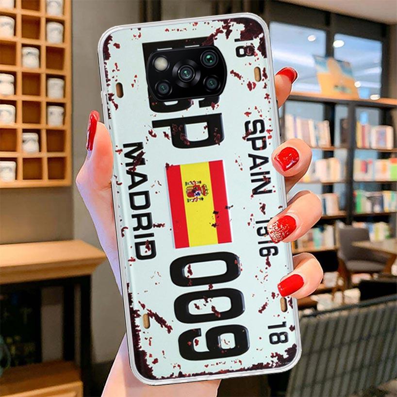 License New York Plate Number Cover Phone Case For Xiaomi Poco F7 Ultra X7 X6 X5 Pro M7 Redmi 15C 15 13C 13 12C 12 10C 10 9A 9C