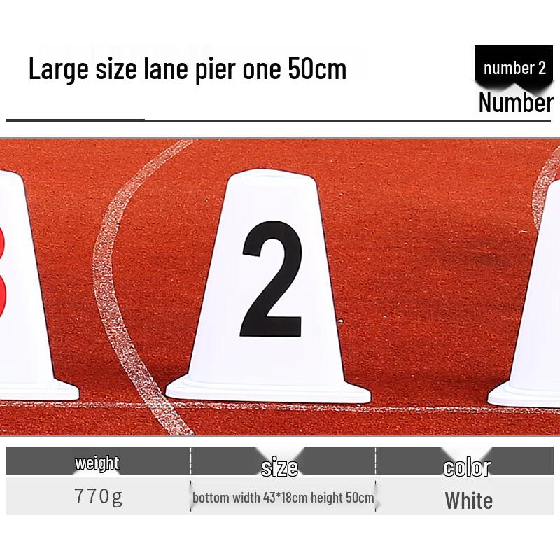 Triangular Athletic Track Lane Marker