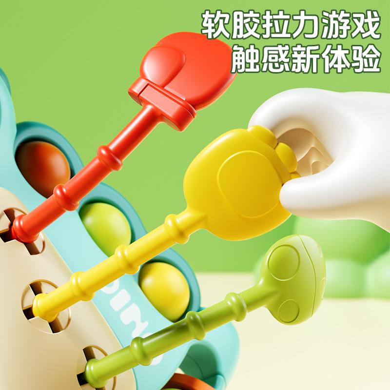 Dziecko Dinozaur Lala Dziecko Palec Latający Spodek Przyssawka Naciśnij Ręka Chwyt Piłka Edukacyjna Zabawka do Wczesnej Edukacji