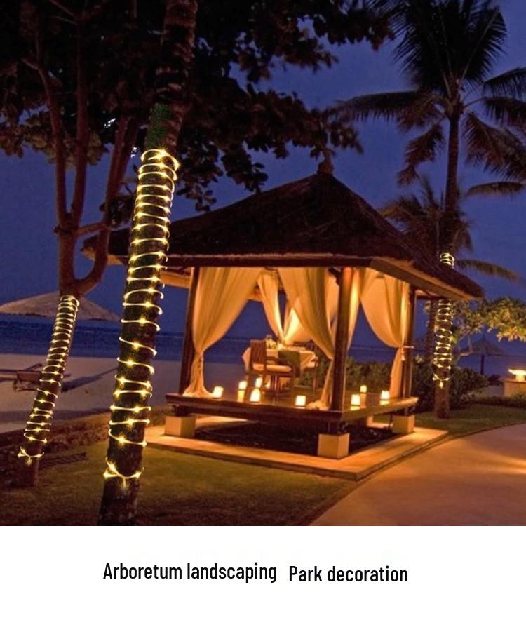 Outdoor Waterproof Plug-in Copper Wire String Lights - 100 Decorative Color Lights