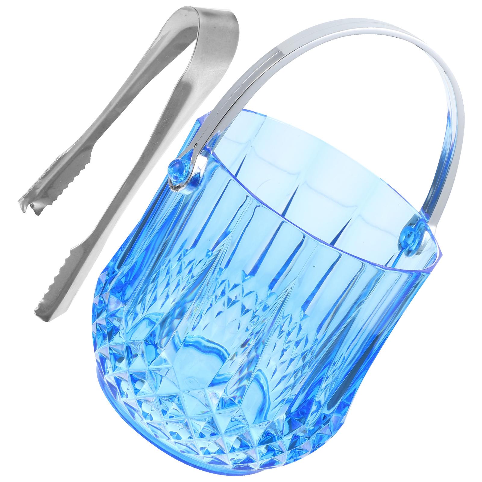 

Домашняя вечеринка Маленький набор зажимов для ведерка для льда KTV многоразовый держатель с крышкой пивной пластиковый контейнер барный куб