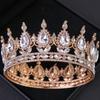 Crystal Rhinestone Round Crown Tiara Hair Jewelry Wedding Hair Accessories Bridal Hair Jewelry Queen Party Crown and Tiaras Gift