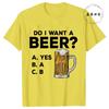 Fashion Men's T-shirts Summer Beer Print Tee Shirt Funny Beer Retro Cool Design Street Short Sleeve Top Beer Friday Men Clothes