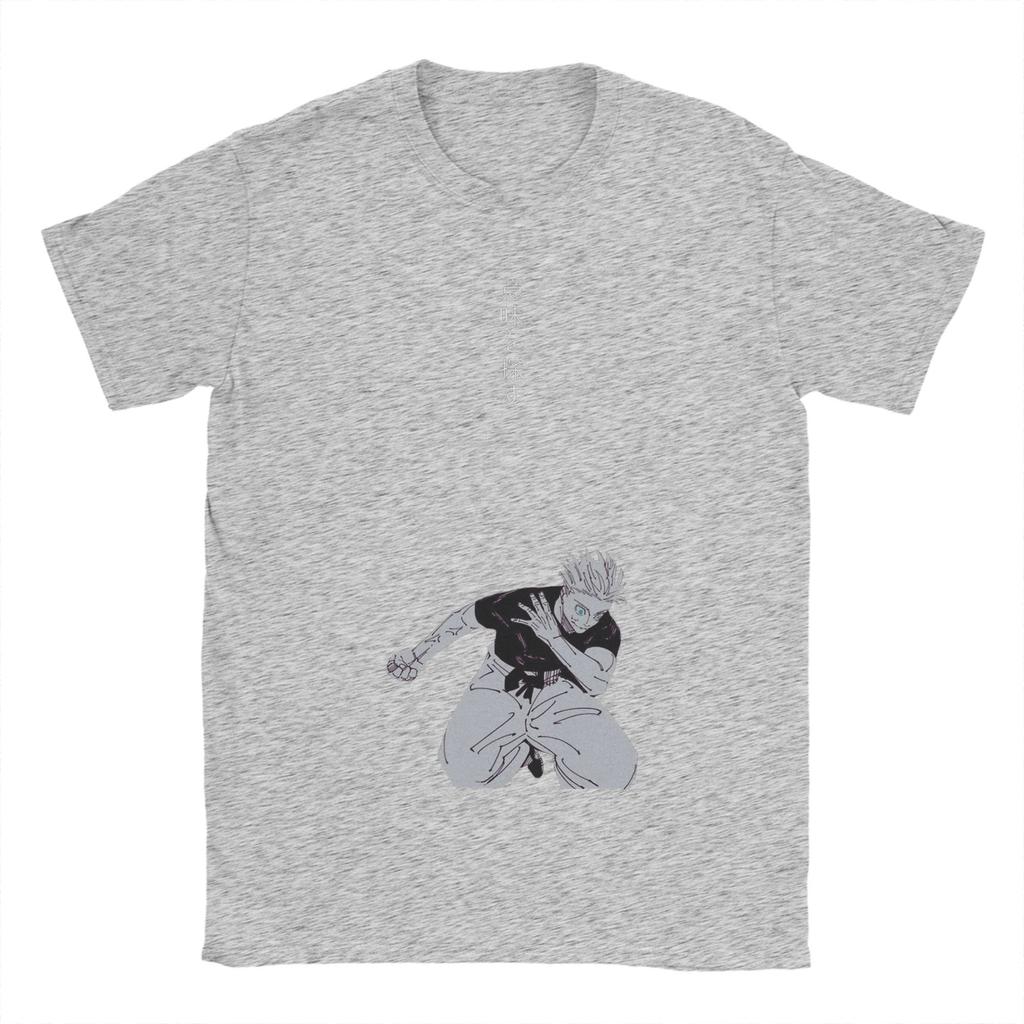 Jujutsu Kaisen Satoru Gojo T Shirts for Men 100% Cotton Vintage T-Shirt Round Neck  Tee Shirt Short Sleeve Clothes Gift Idea