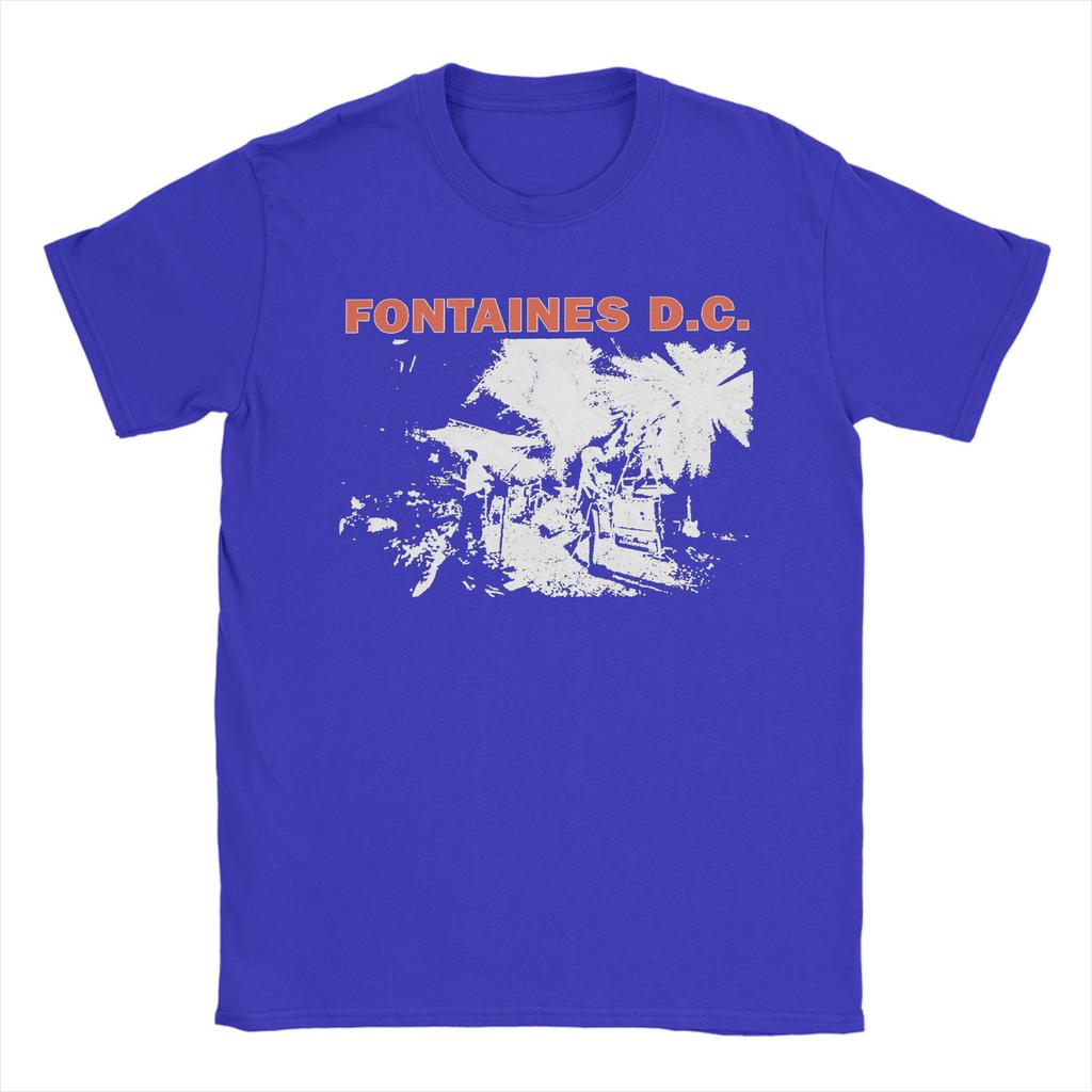 Fontaines D.C. Punk Movie T Shirts Men's  Pure Cotton Casual T-Shirts Round Collar  Tees Short Sleeve Clothing New Arrival