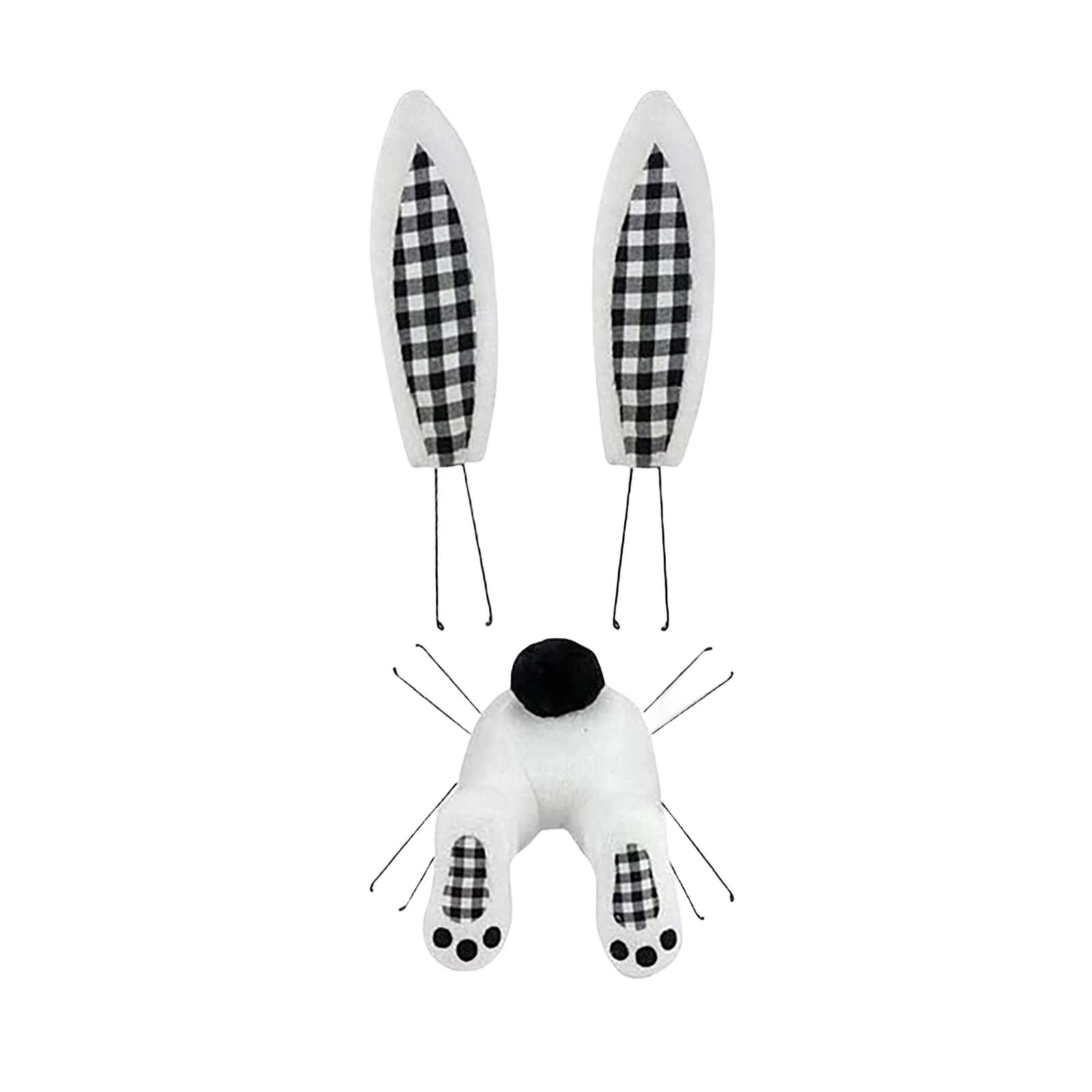 Easter Bunny Butt For Wreath,Easter Bunny Wreath Decorations,Easter Bunny Butt Wreath Kit,Easter Wreath Attachment Spring Home Door Wall Hanging Decor