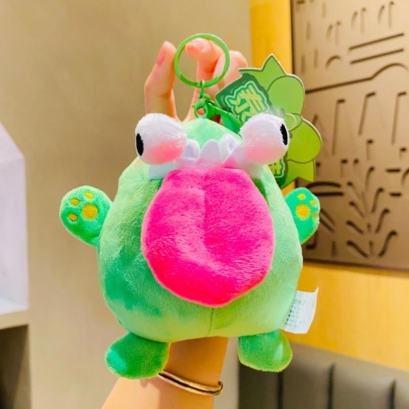 

Plush Funny Bulging Eye Dragon Key Accessory For Backpacks Gifts And светло-зеленый