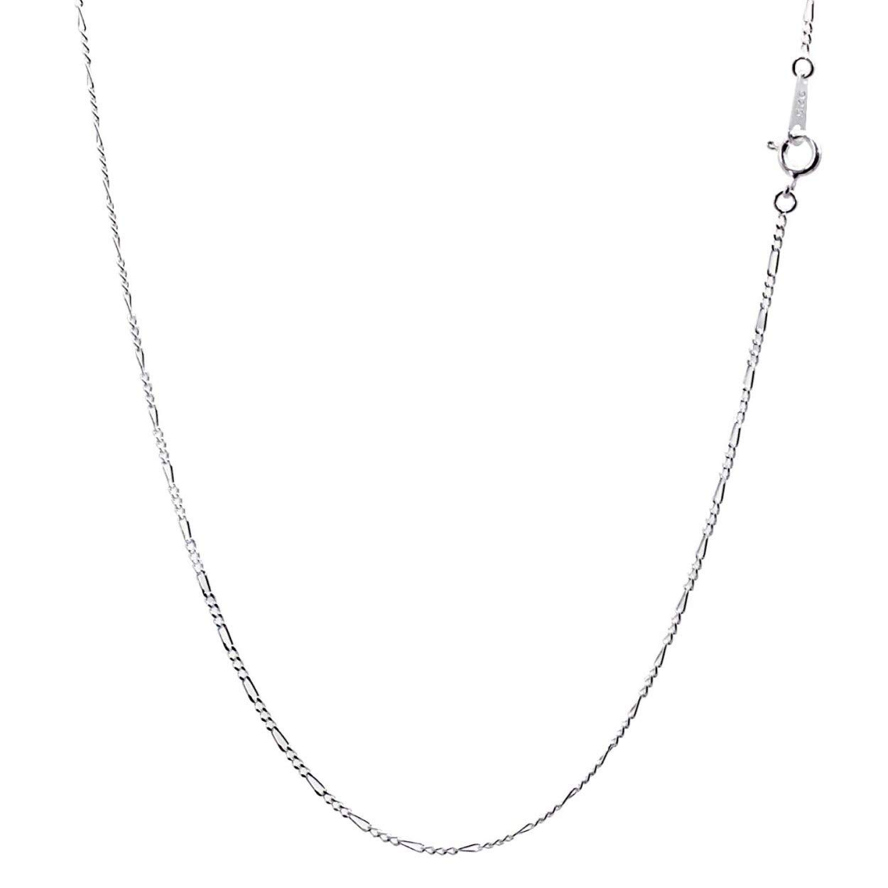 

Silver 925 Figaro cut width length [Sears] 2-sided chain, 1.3mm, 60cm, sfg40-60