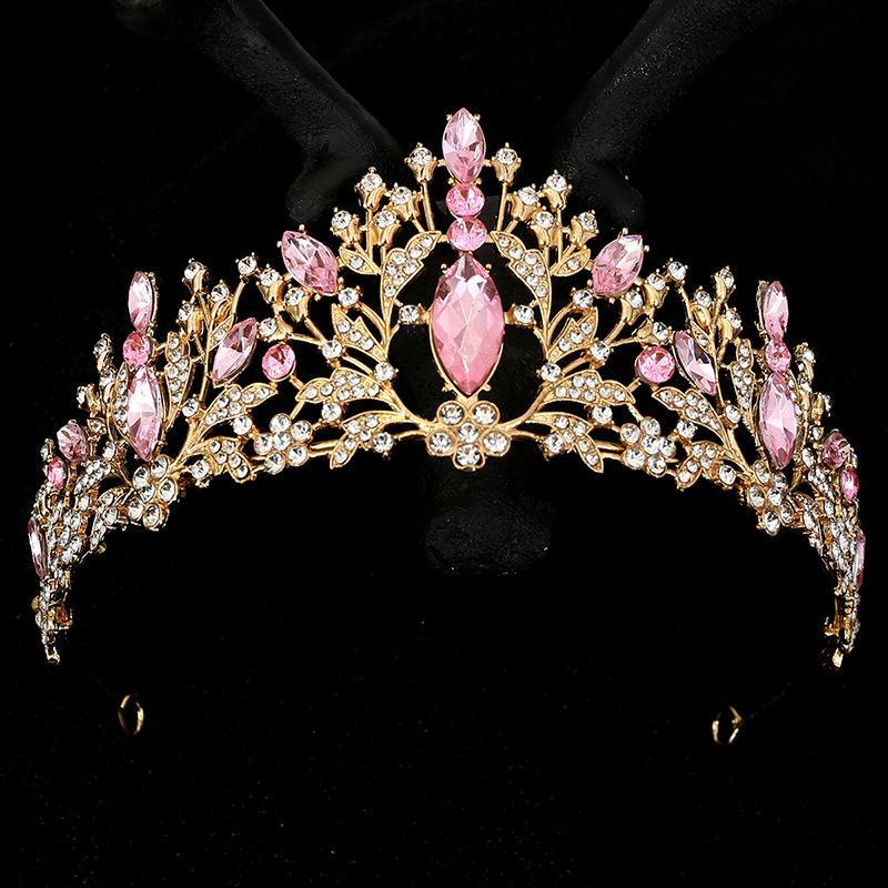 Bridal Jewelry Wedding Tiara Princess Crown Birthday Party Performance Crown Flower Headband Hair Accessories Tiara