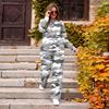 Women's Casual Round Neck Loose Fit Printed Sweatshirt and Pants Set for Everyday Wear