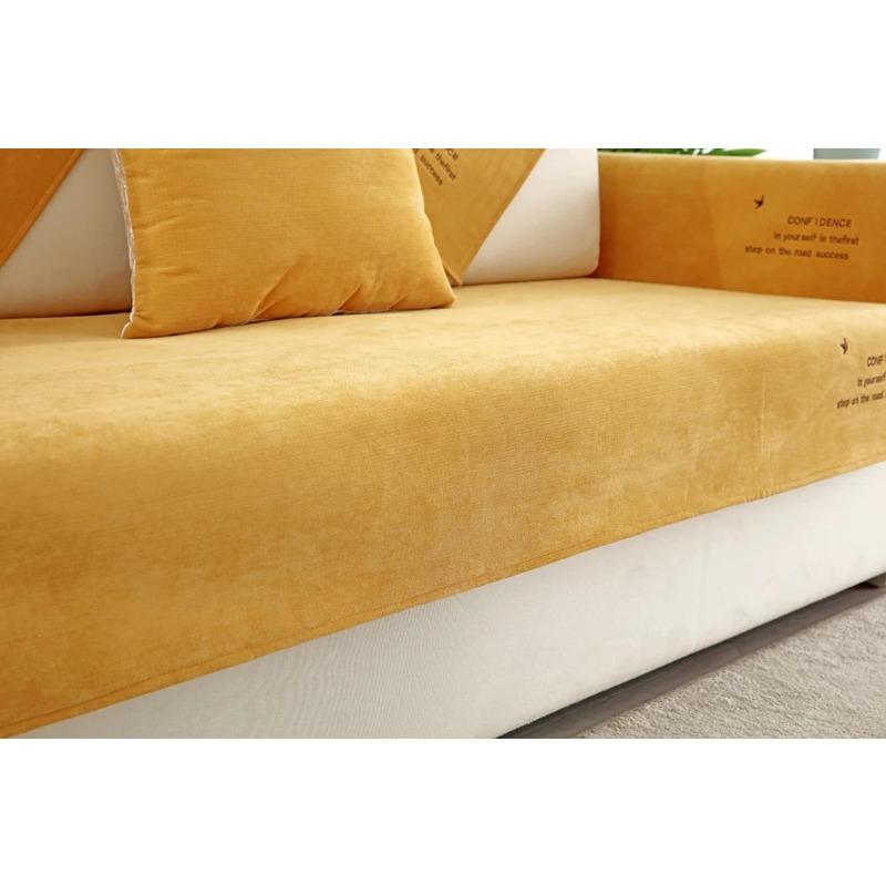 Синий серый однотонный чехол для дивана для собак и домашних животных — фото 11