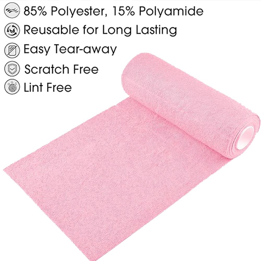 Reusable Microfiber Cleaning Cloth Roll Washable Tear Away Micro Fiber Towels for Cars Kitchen Cleaning