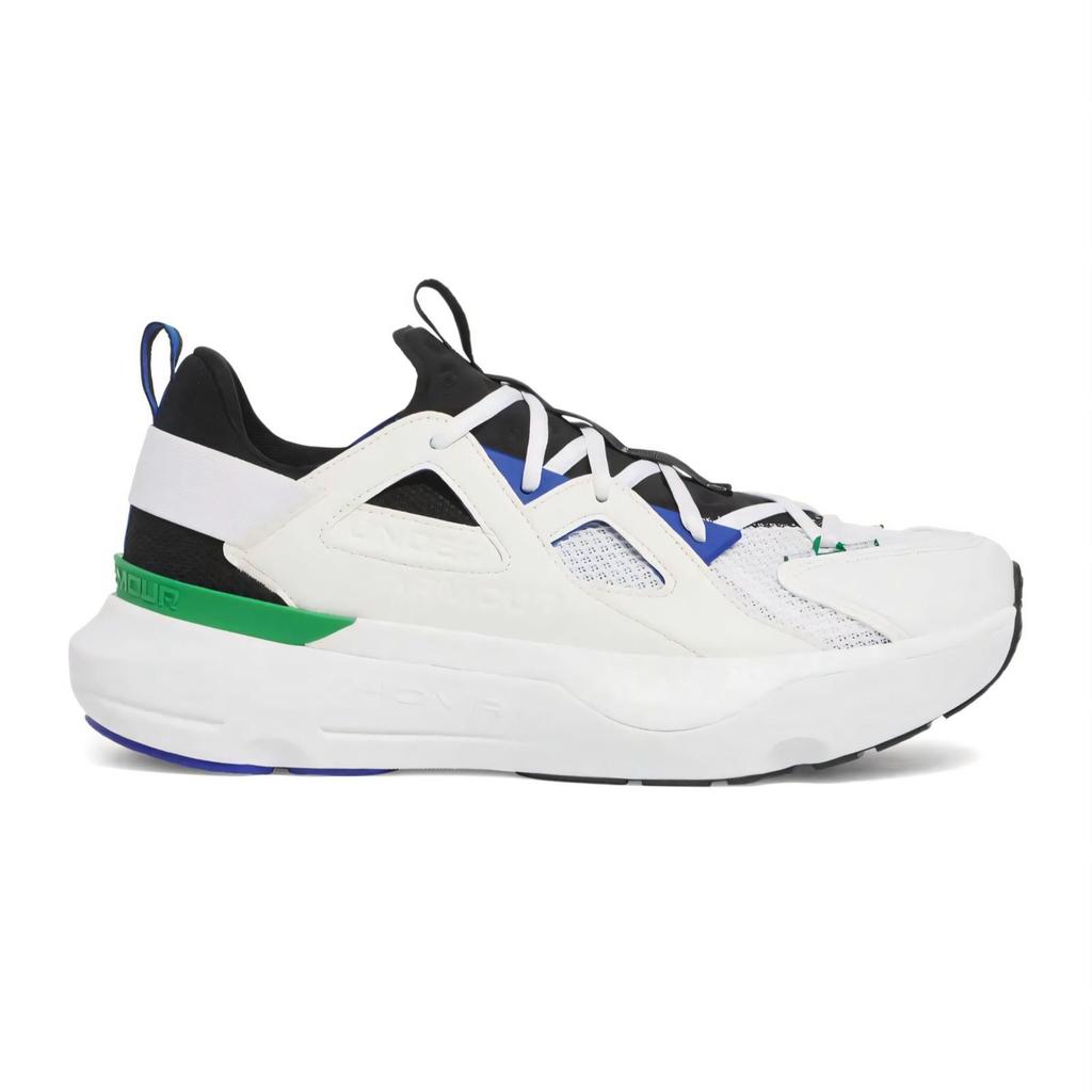 Under Armour Unisex UA Infinite MVMNT Running Shoes Downpour Gray Silica Green Noble Gold 3028667-105