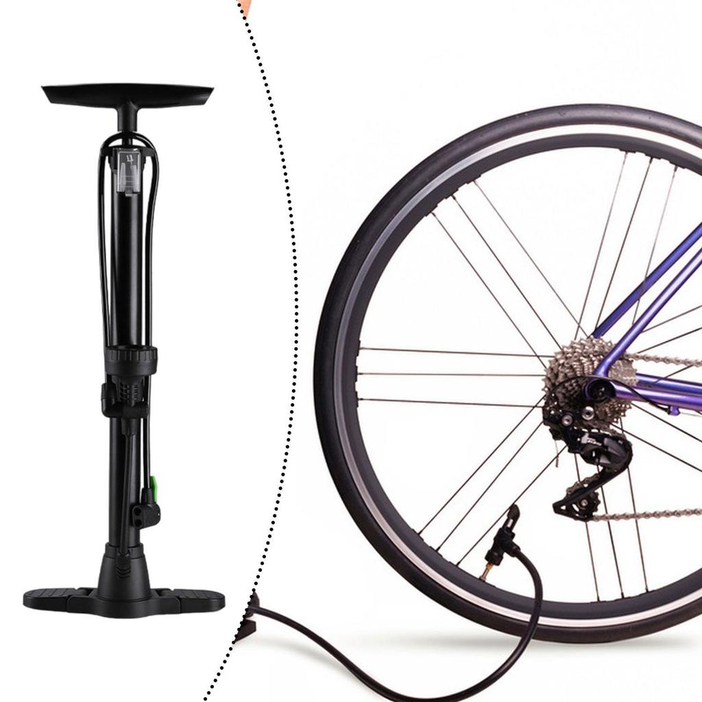 High Pressure Bikes Hand Pump 160 PSI Mini Bike Tire Inflator Portable Foot Air Pump for Fast Tire Inflation