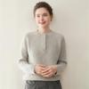 Women's Cashmere Cable Knit Sweater - Lazy Style, Solid Color, Long Sleeve